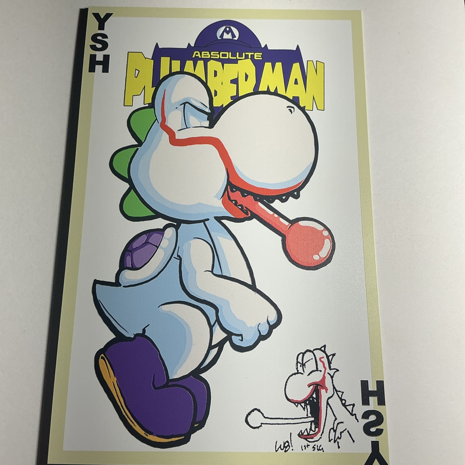 ABSOLUTE YOSHI (PLUMBER MAN) BATMAN HOMAGE LTD 10 METAL SDCC 2026 Remarked Waite