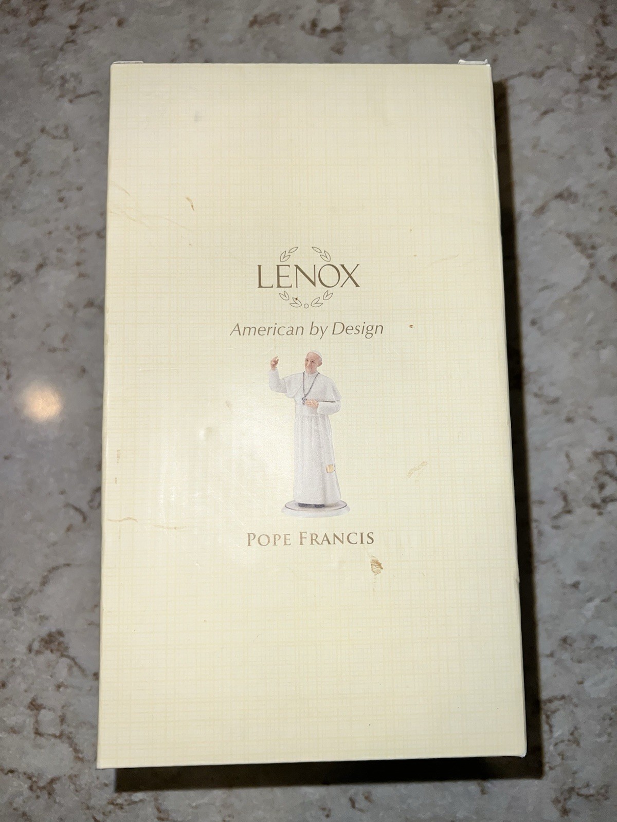 Ceramic Lenox Statue of Pope Francis in Box 8 3/8