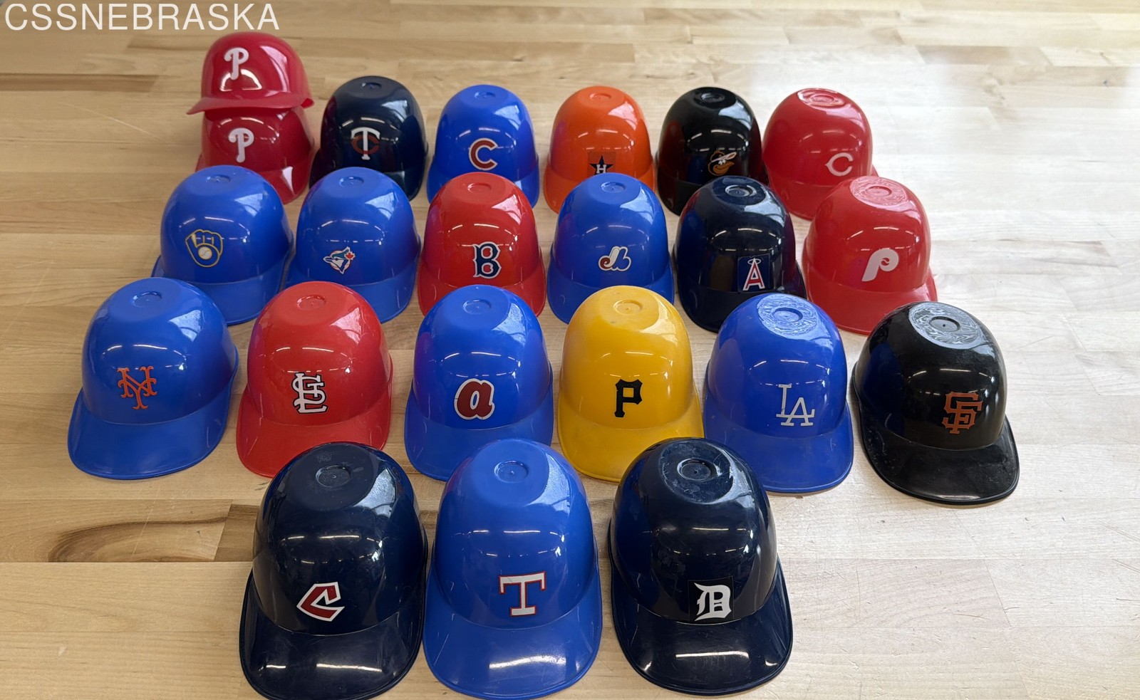 Vintage MLB Mini Plastic Batting Helmets Ice Cream Sundae Bowls Lot of 21 Laich