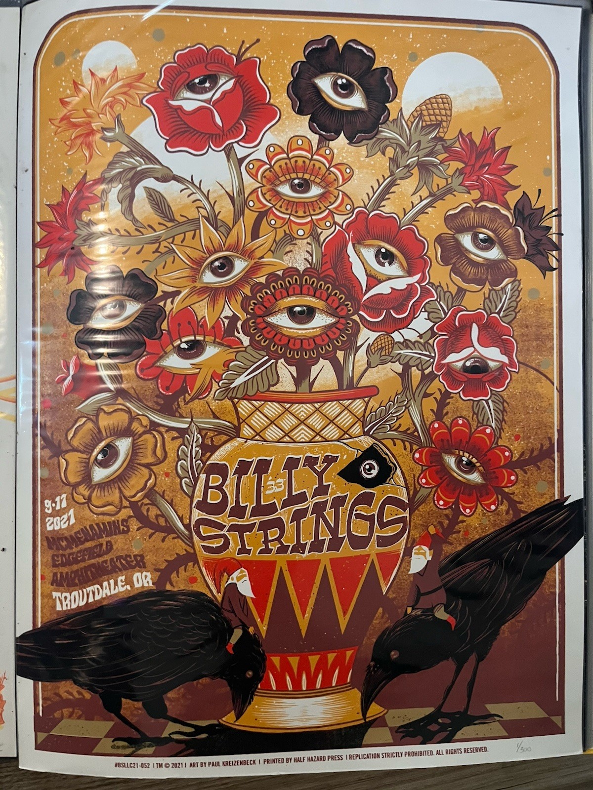 Troutdale OR 9/17/2021 Billy Strings Print