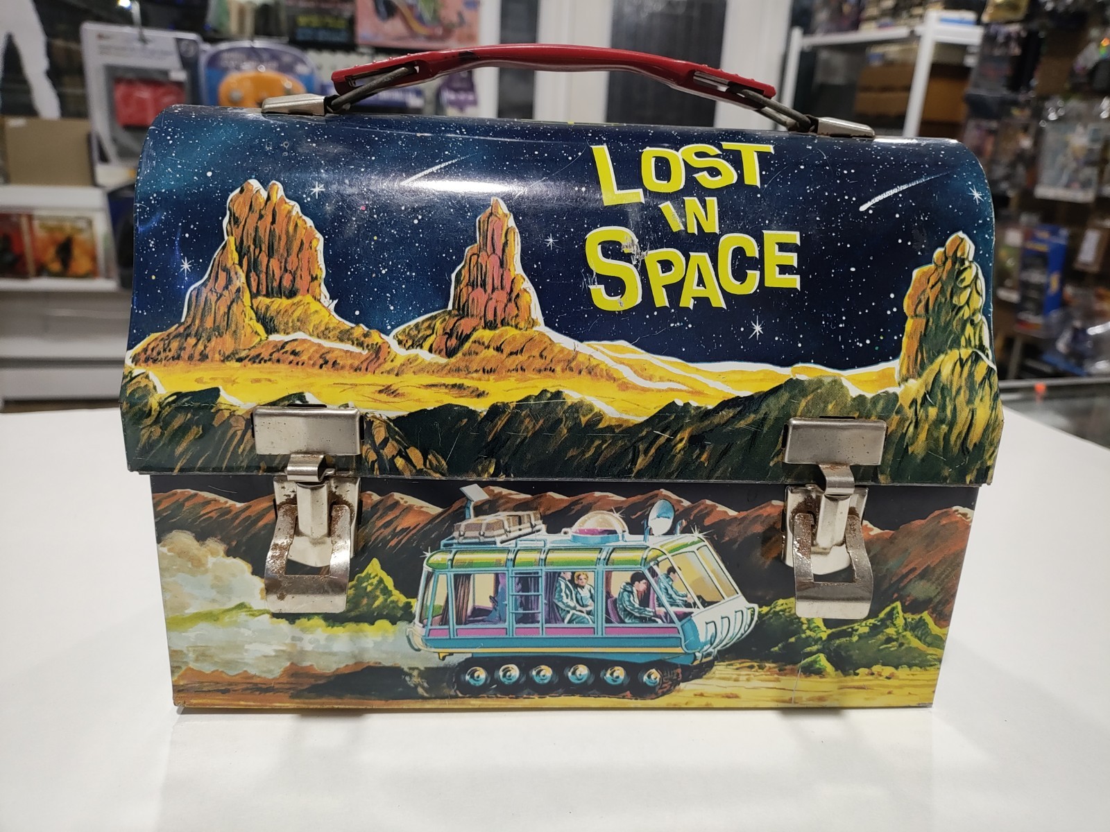 WOW 1967 Lost In Space Metal Dome Lunchbox by Thermos - Sci Fi Vintage