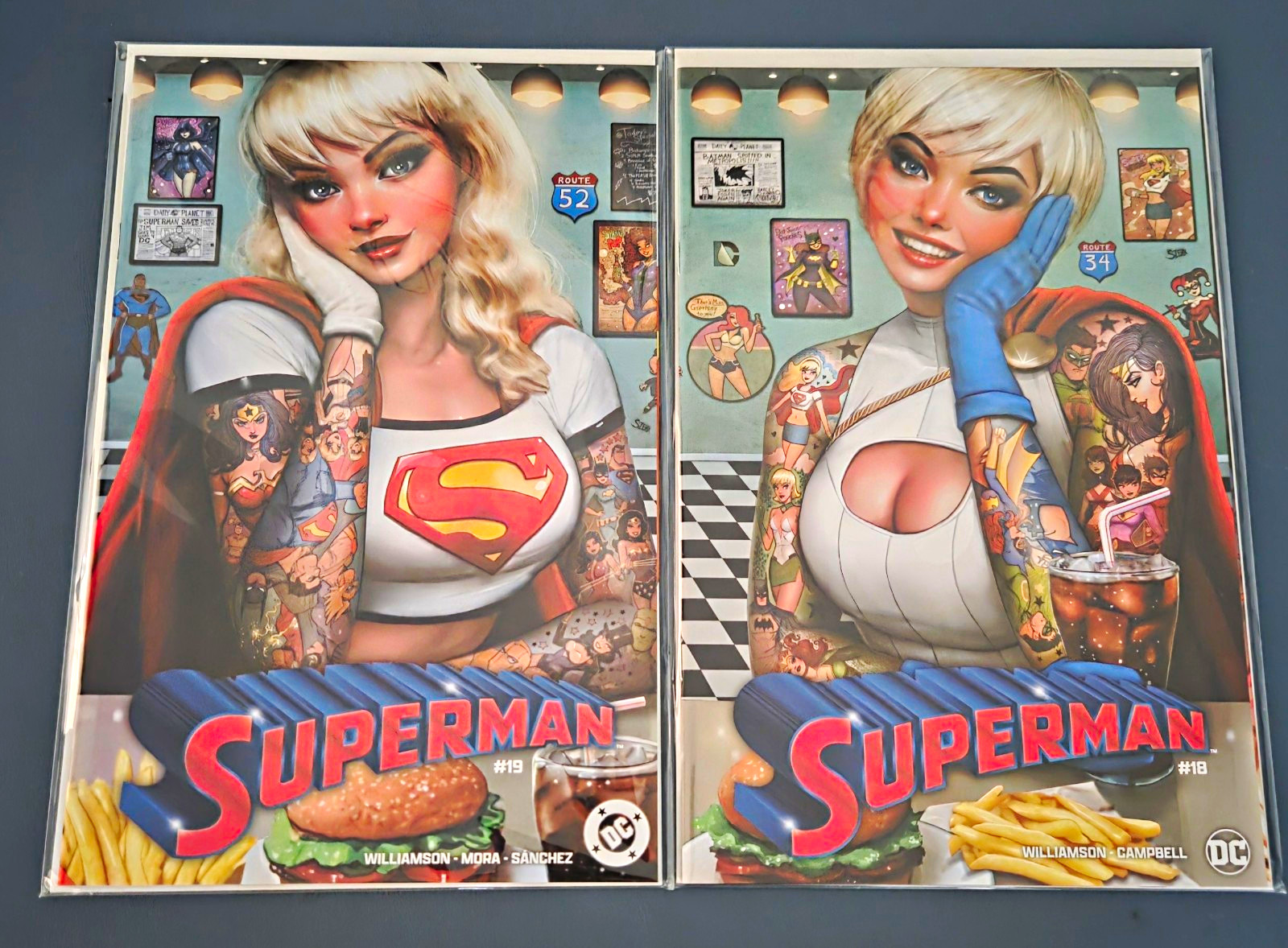 Superman #18 #19 Comic Book Lot 2 Issues DC Comics Modern Age Color Williamson