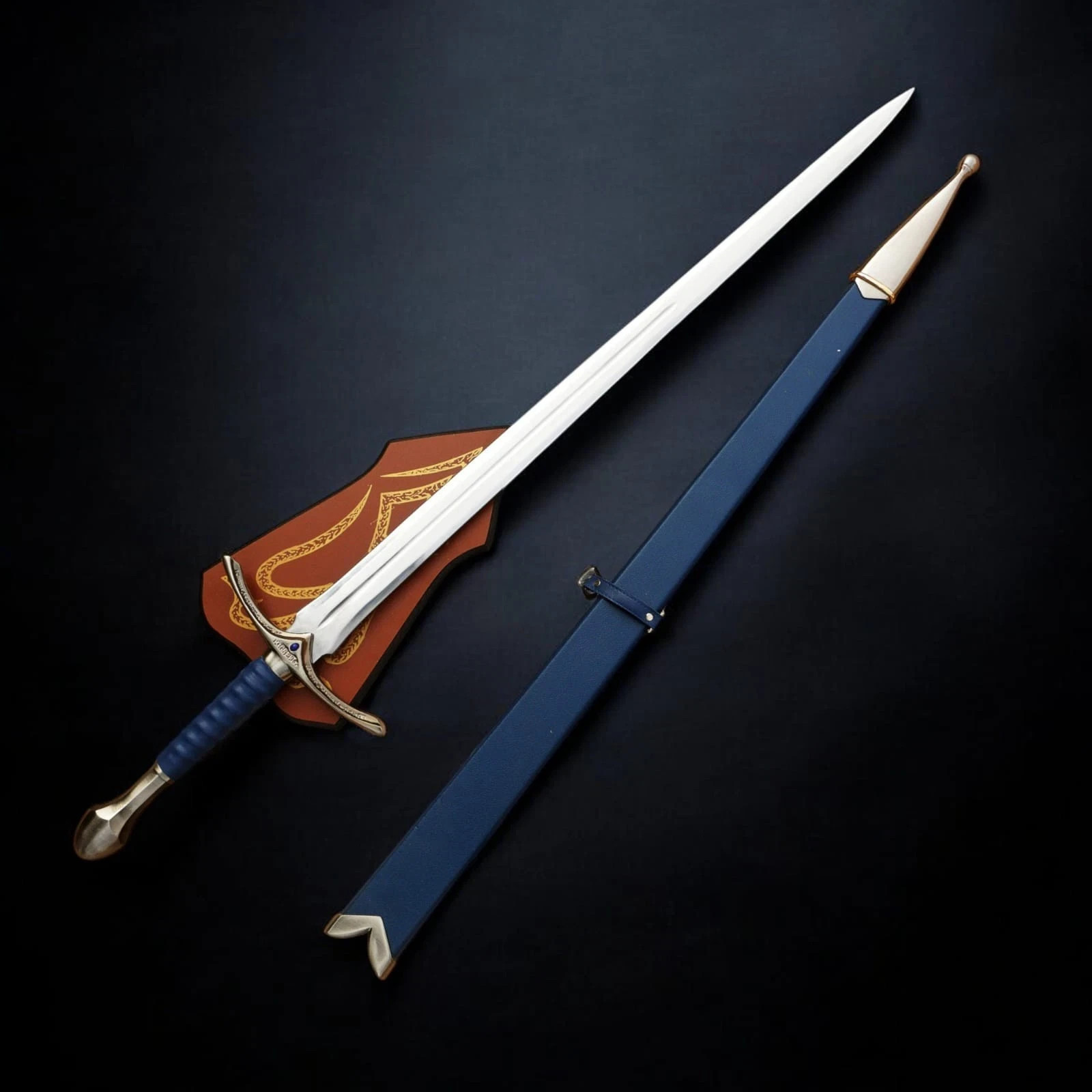 Gandalf’s Glamdring Sword Replica Lord of the Rings with FREE Wall Display Mount