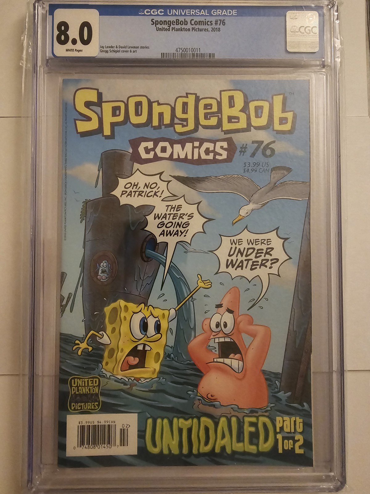 SpongeBob Comics #76 (2018) CGC 8.0 (White Pages)
