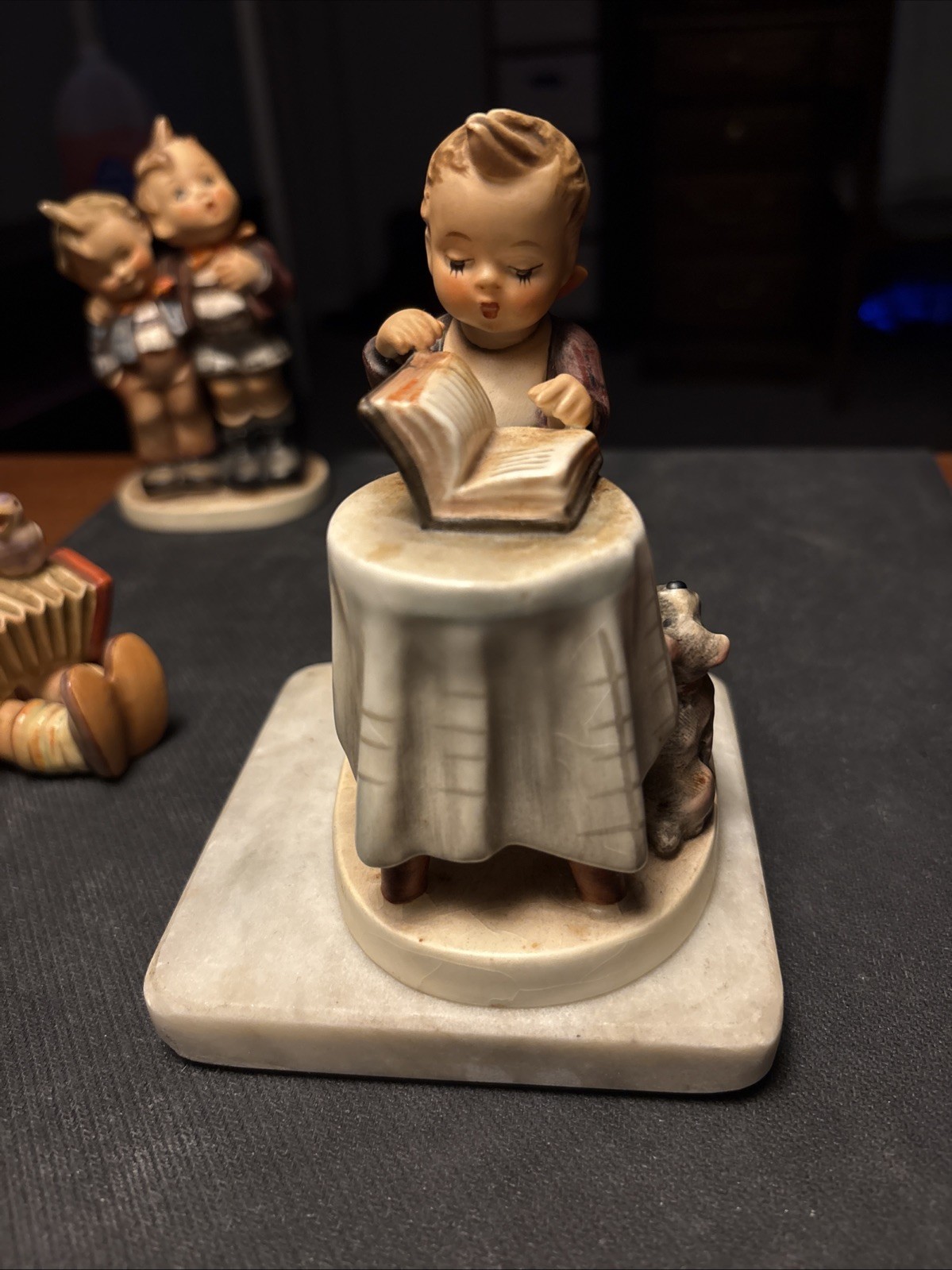 Hummel Goebel W. Germany Little Bookkeeper Porcelain Figurine #306 4.5” 1955