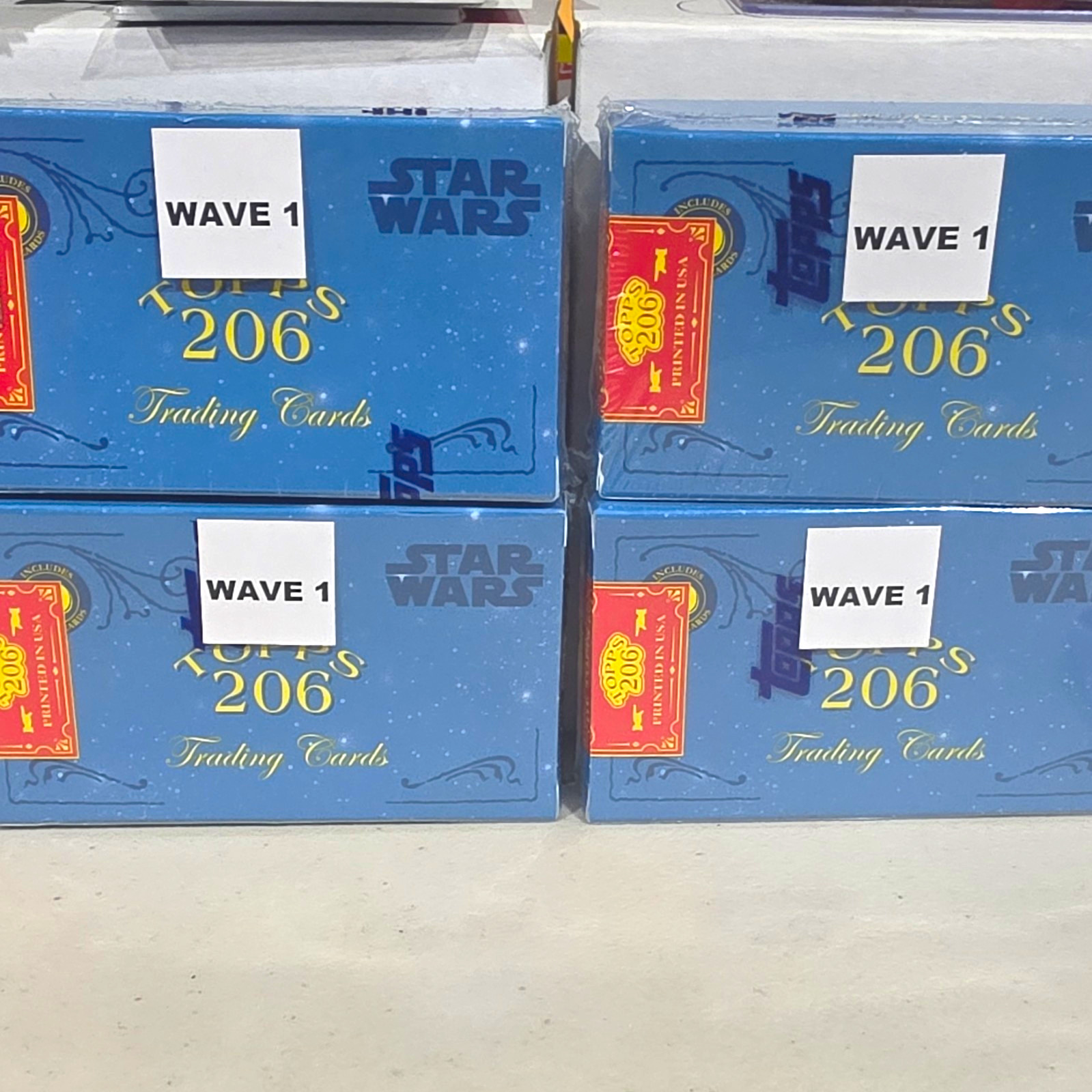 Topps 2024 Star Wars Topps 206 Wave 1 Sealed Trading Card Box 10 Cards..LOT OF 4