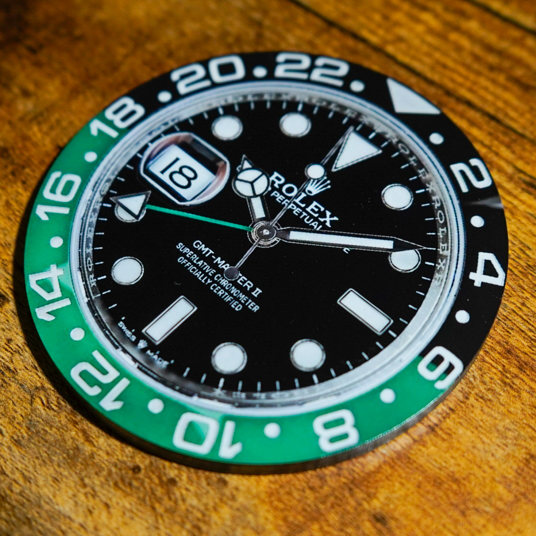 Rolex GMT-Master II Sprite Watch Dial Coaster Drink Holder Man Cave Bar Desk