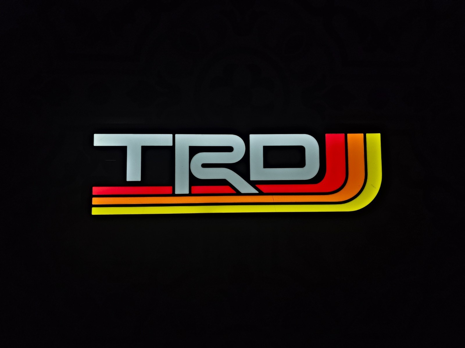 Retro Toyota TRD LED Lightbox Sign – 3D Printed Lamp