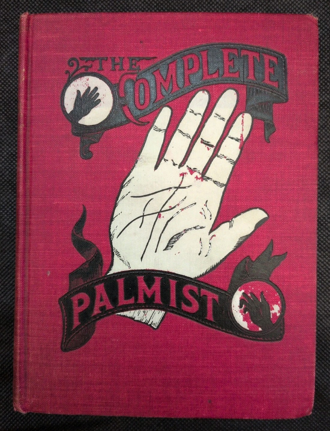 Rare Antique 1902 The Complete Palmist Book Vintage Halloween Party Games Decor