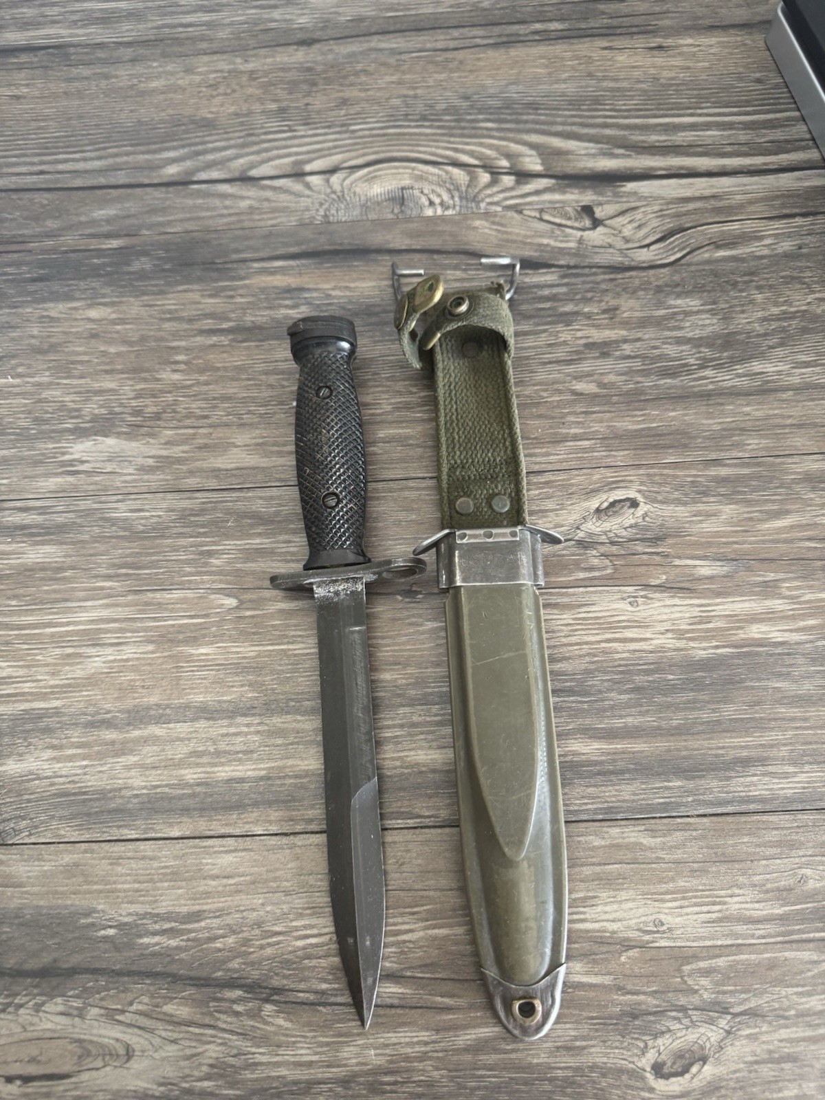 1966-69 USM4 CONETTA BAYONET W/SCABBARD..
