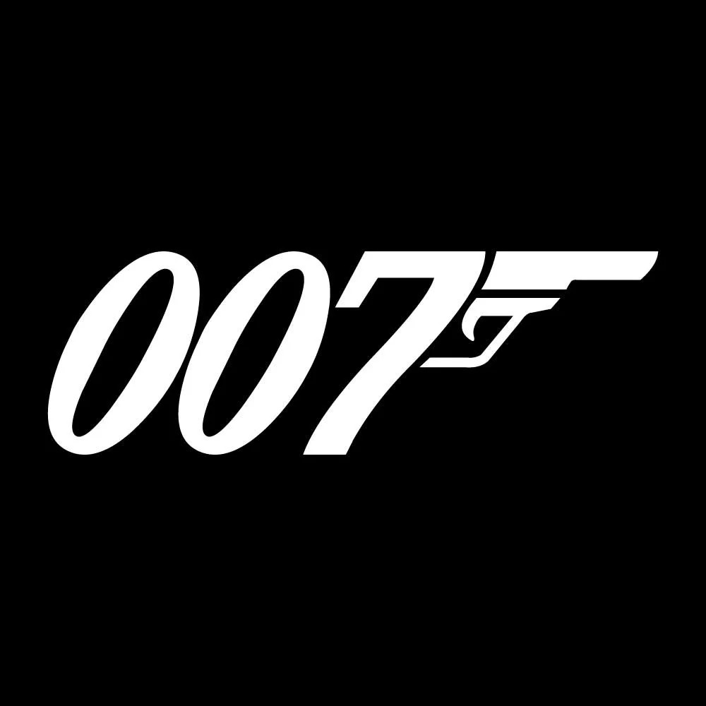 007 James Bond Decal Sticker White Die Cut Vinyl