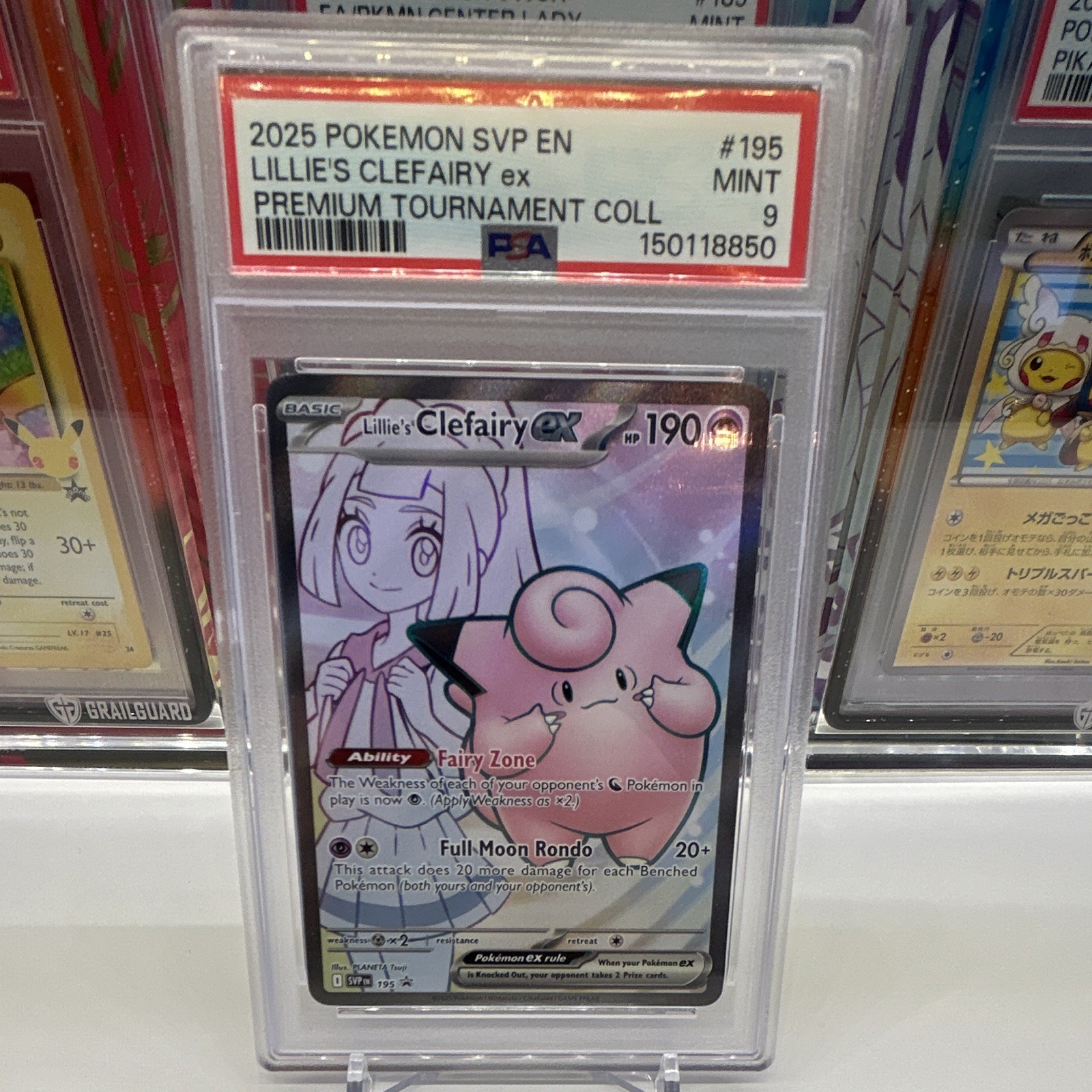 Pokémon TCG Lillie's Clefairy EX Sir PSA 9