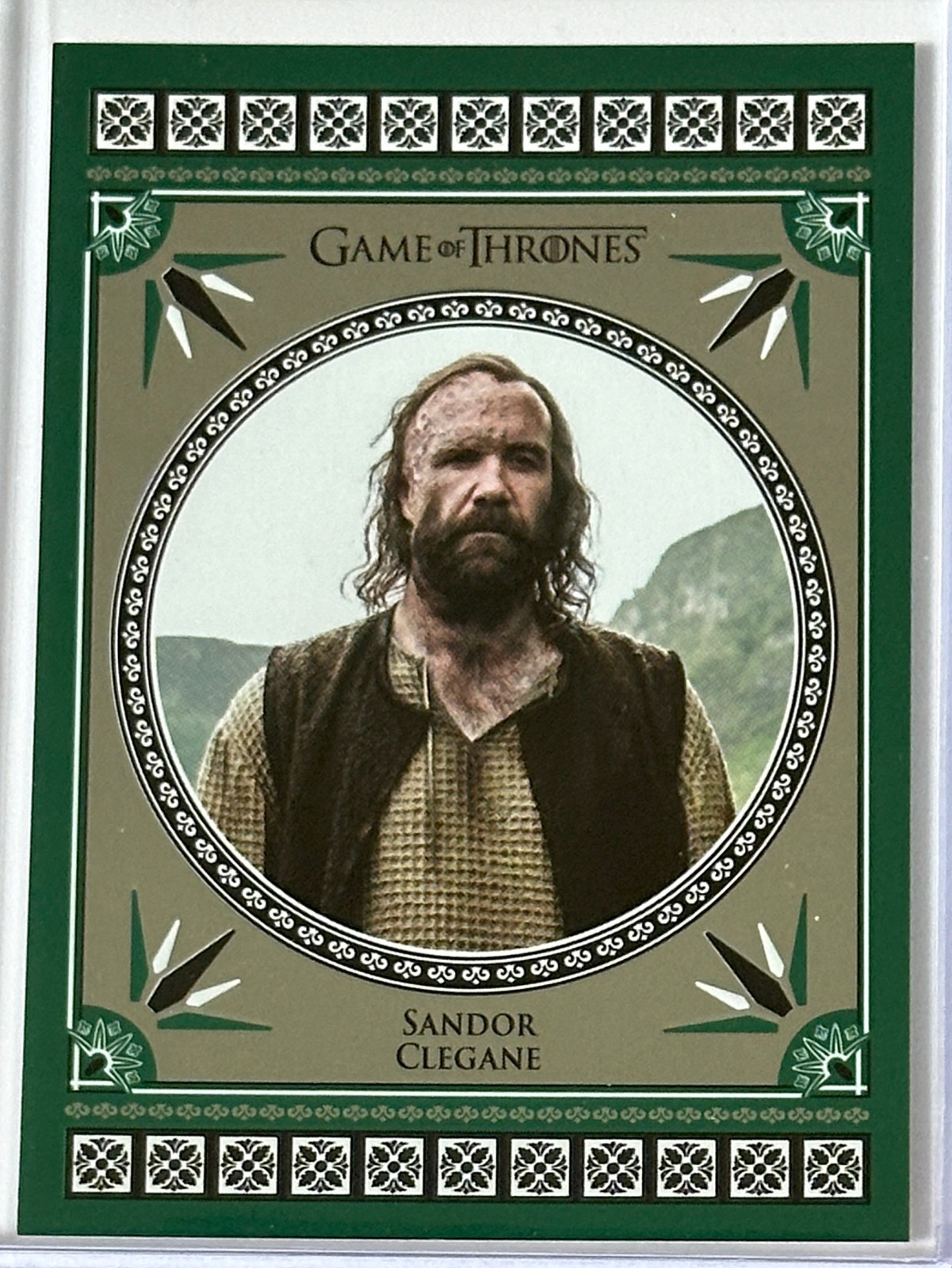 Sandor Clegane 2024 Rittenhouse Game of Thrones Legends of The Realm #24 Emerald