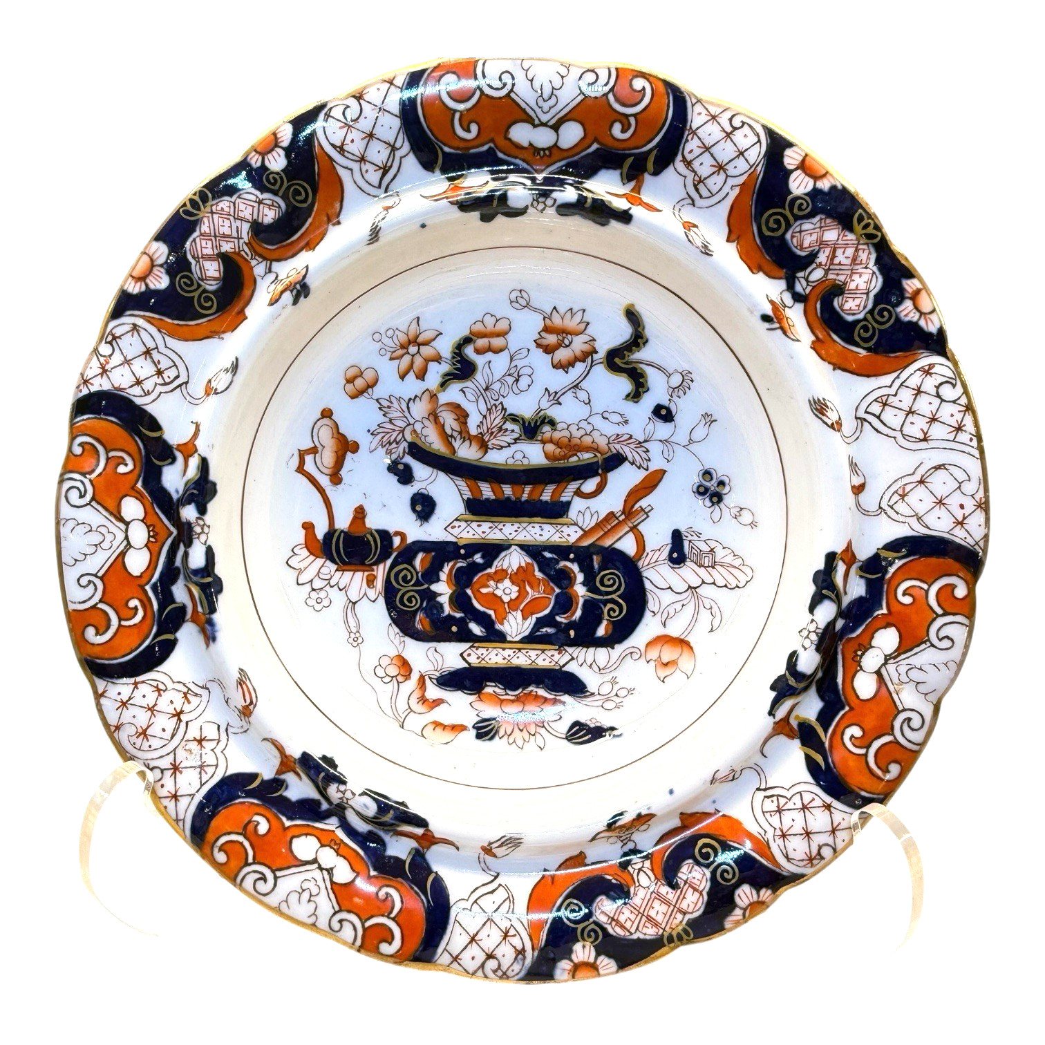 Antique Masons Patent Ironstone 23pc Tea Dinner Service Bible Pattern c1815