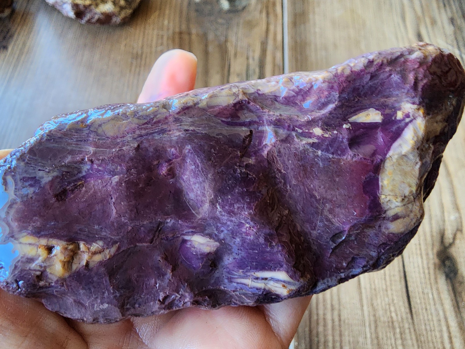 14.95 oz (424 gr) Rare & Real Purple Jasper Rough, Purple Jasper Natural, Jasper