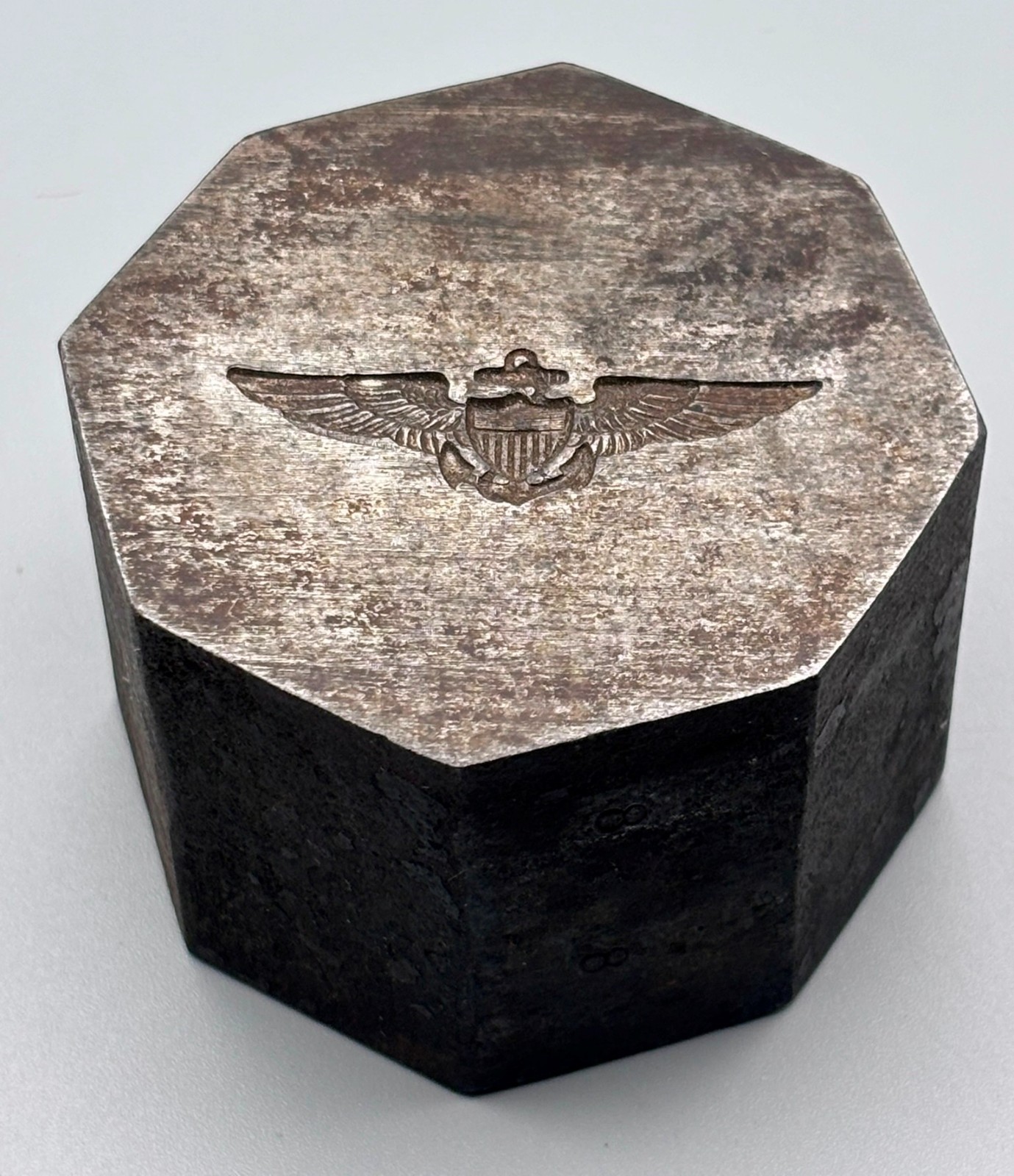 WWI Navy - USMC Aviator Pilot Wings Metal Master Hub Stamping Die EXTREMELY RARE