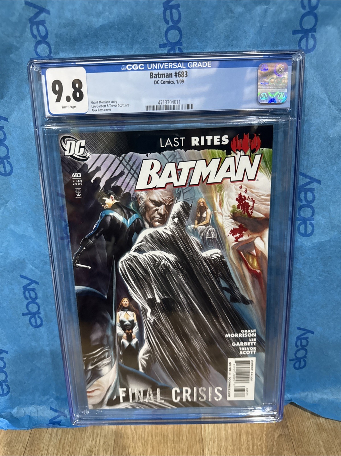 Batman #683 CGC 9.8  (2009) - Final Crisis - Alex Ross cover Graded Comic