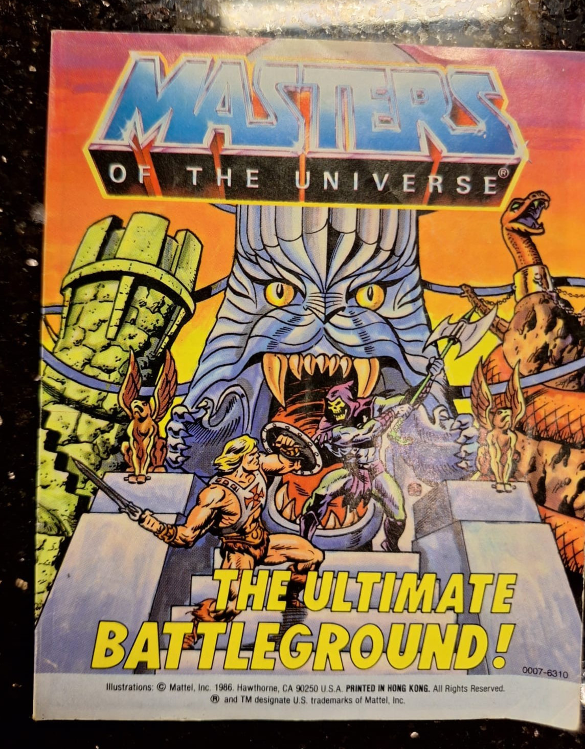 Vintage Masters of the Universe Battleground Comic Book 1986 He-Man Skeletor
