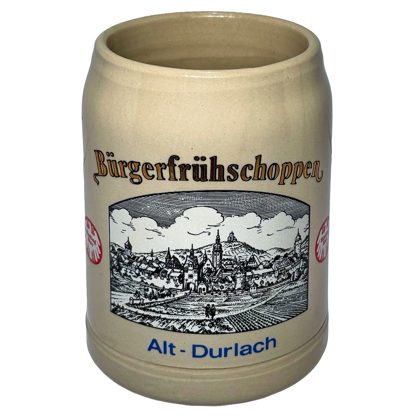 Vintage West German Beer Stein Alt-Durlach Binding Bier 0.5L Stoneware Mug