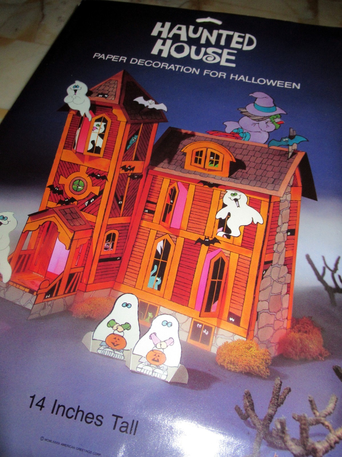 NOS Vintage Hallmark Haunted House Centerpiece Halloween RARE house 14” Tall