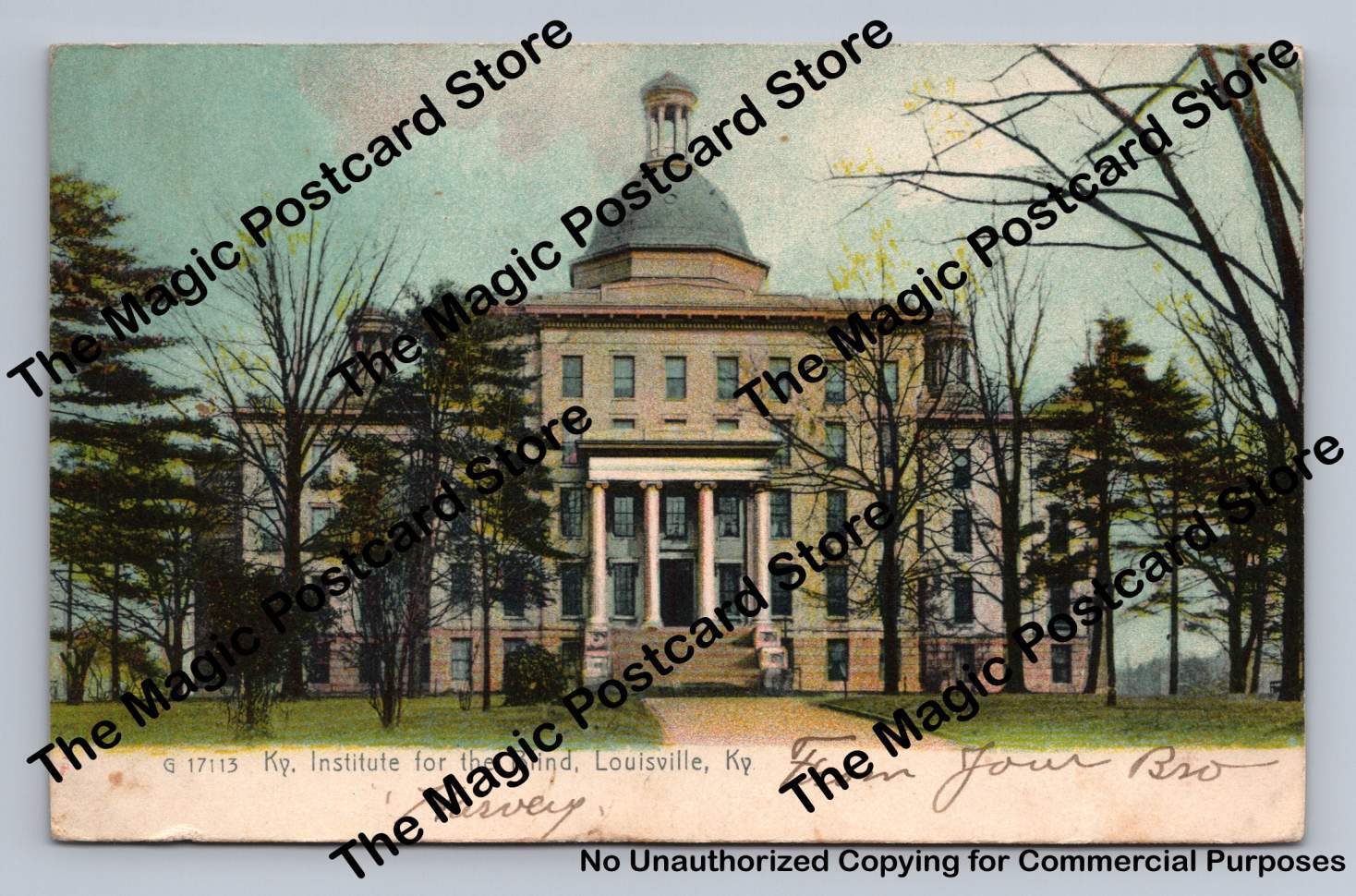 Kentucky Institute for the Blind LOUISVILLE Antique KOSMOSDALE Cover 1906