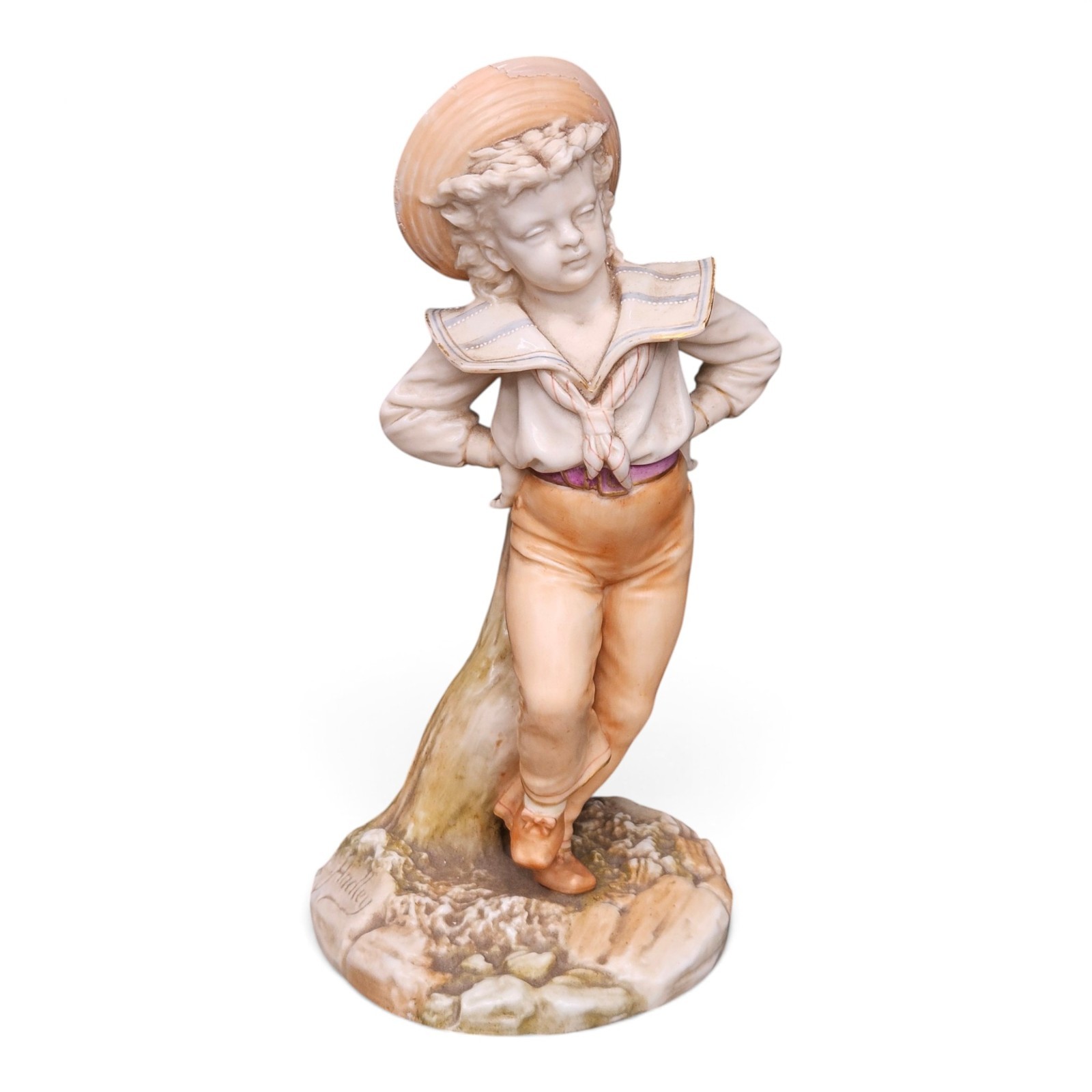 Antique Royal Worcester Hadley Boy Figurine 1129