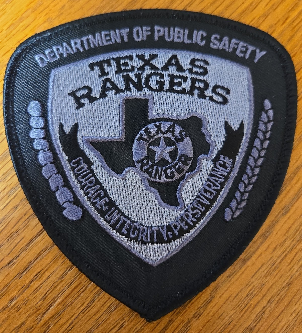 TEXAS RANGERS STATE DPS see the back of the patch TEXAS RANGER POLICE PATCH