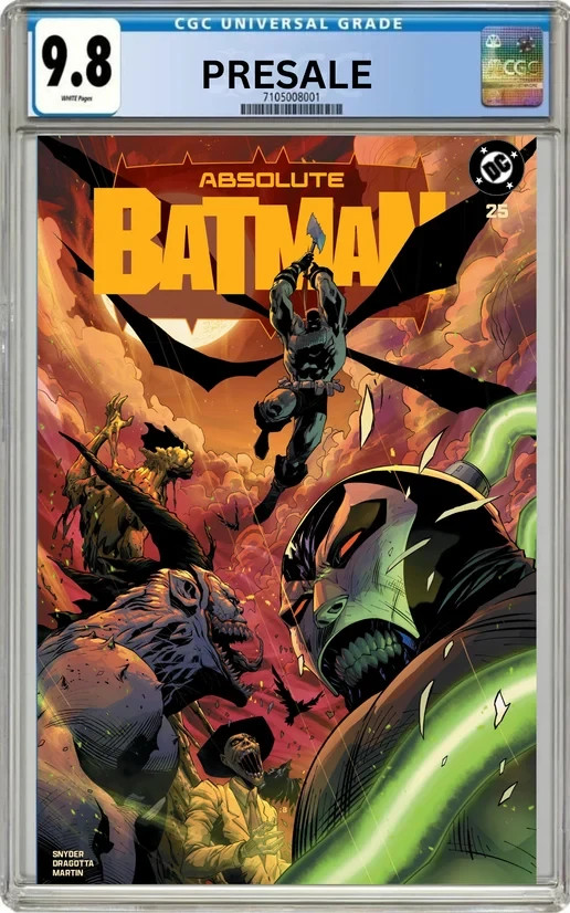 CGC 9.8 Absolute Batman 25 Exclusive TRADE variant Ryan Benjamin PRE-SALE 10-28