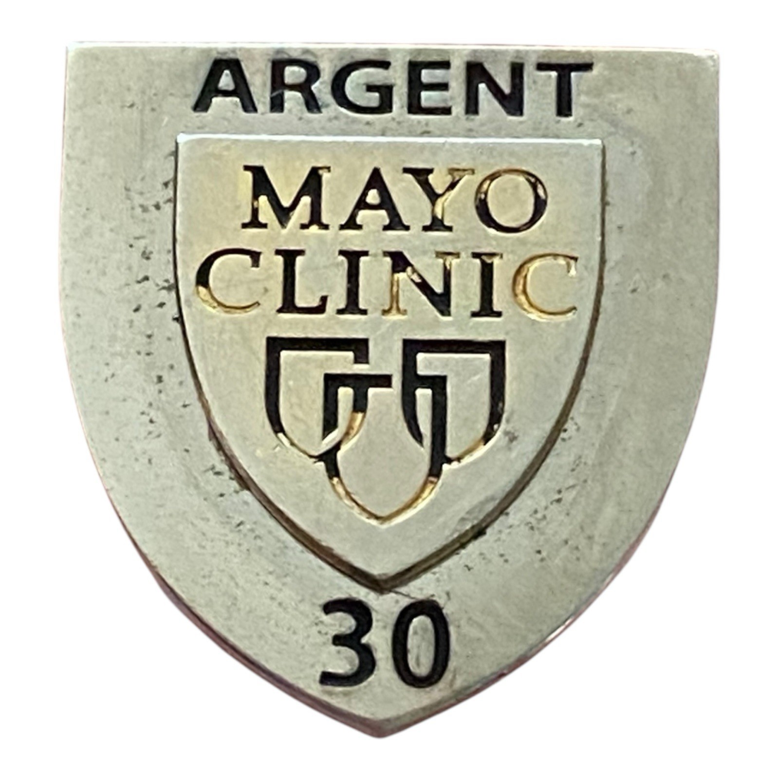 Vintage Mayo Clinic Argent Society Lanyard Slide 30 Year Employee Award Medal
