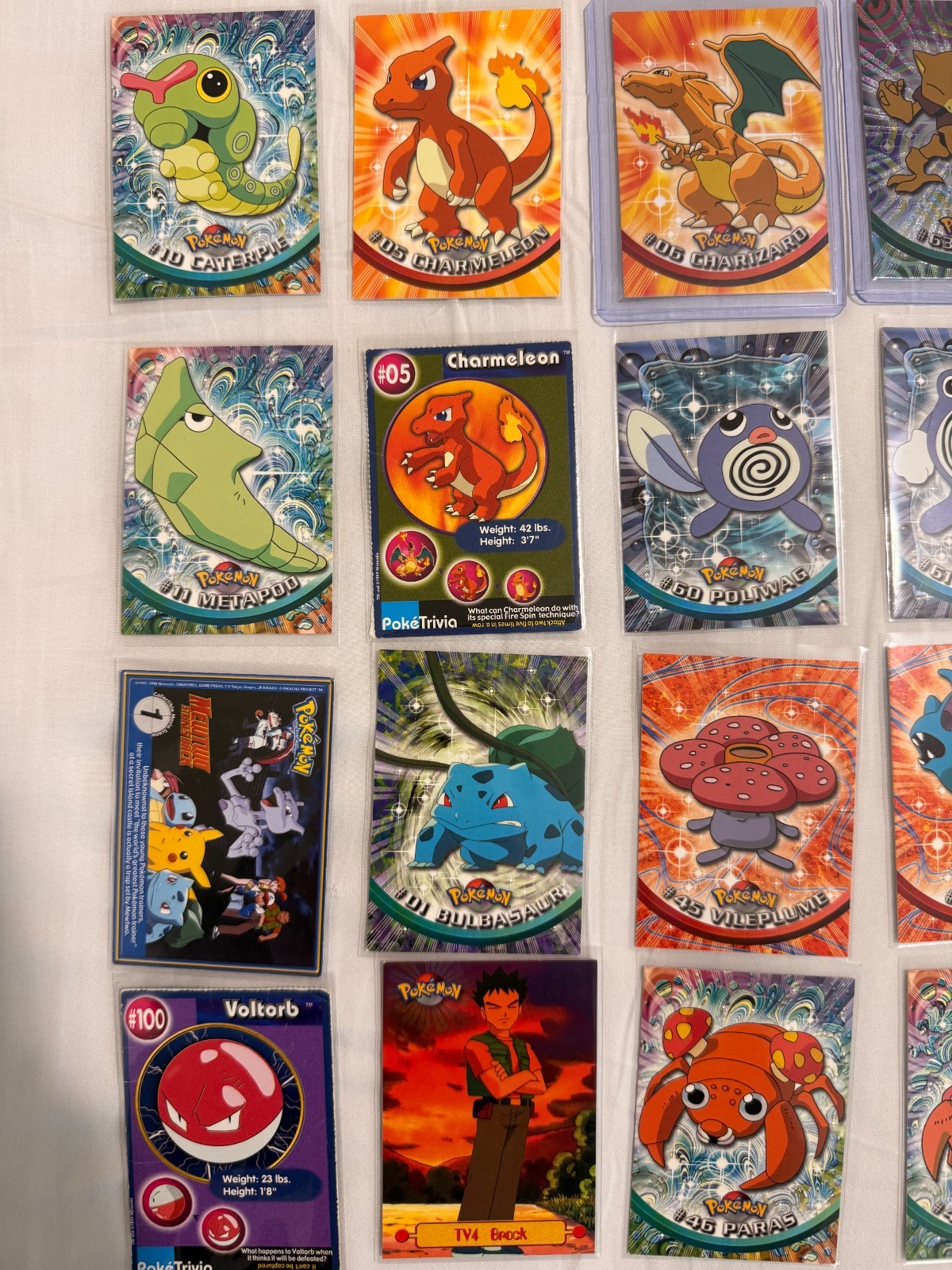 1999 Topps Pokémon TV Animation Edition Trading Card Lot Holo Non Holo