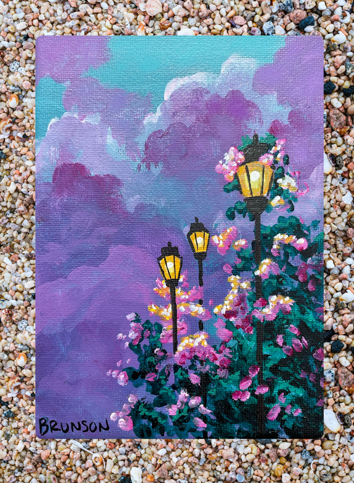 ACEO Art Card PRINT of Hand Painted & Signed Acrylic Original 3.5inx2.5in