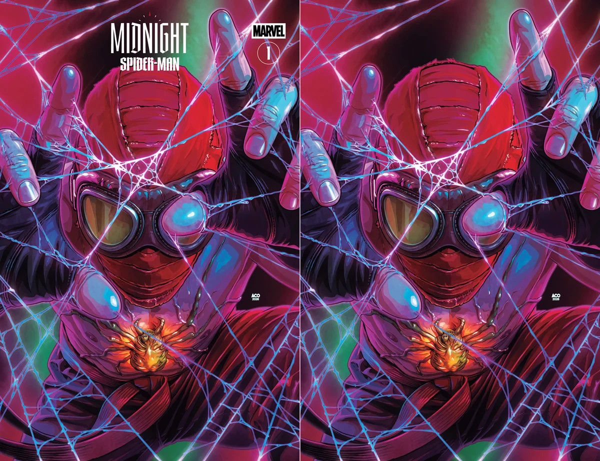 MIDNIGHT SPIDER-MAN #1 ACO NYCC EXCLUSIVE Trade LTD to 800 Virgins LTD 666 COA's