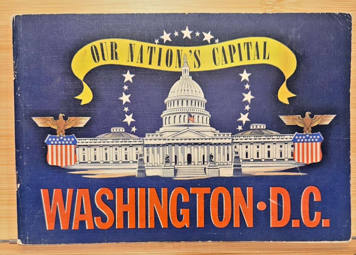 Vintage 1942 Our Nation\'s Capital Washington DC Souvenir Booklet WWII Diary Log