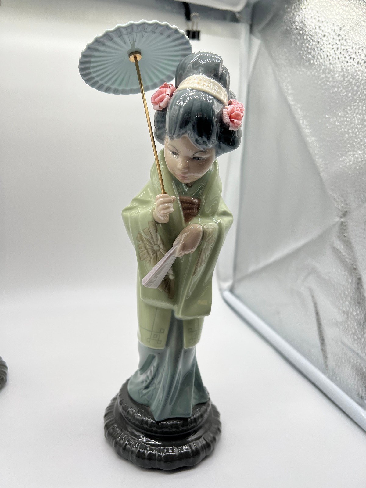LLADRO 4988 Spring Geisha with Parasol Porcelain Figurine