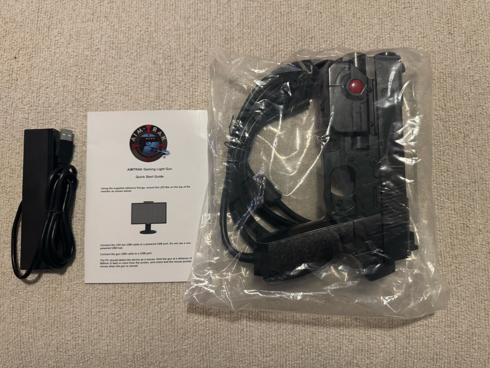 Two Ultimarc Aimtrak Light Gun PC Time Crisis 2  House of the Dead 2