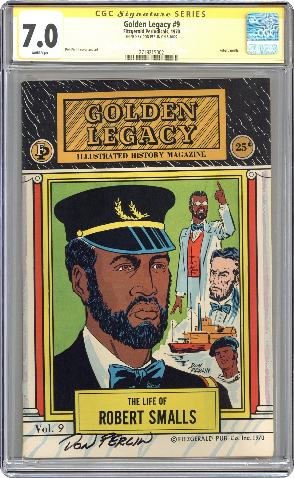 Golden Legacy #9 CGC 7.0 SS Perlin 1970 2719215002