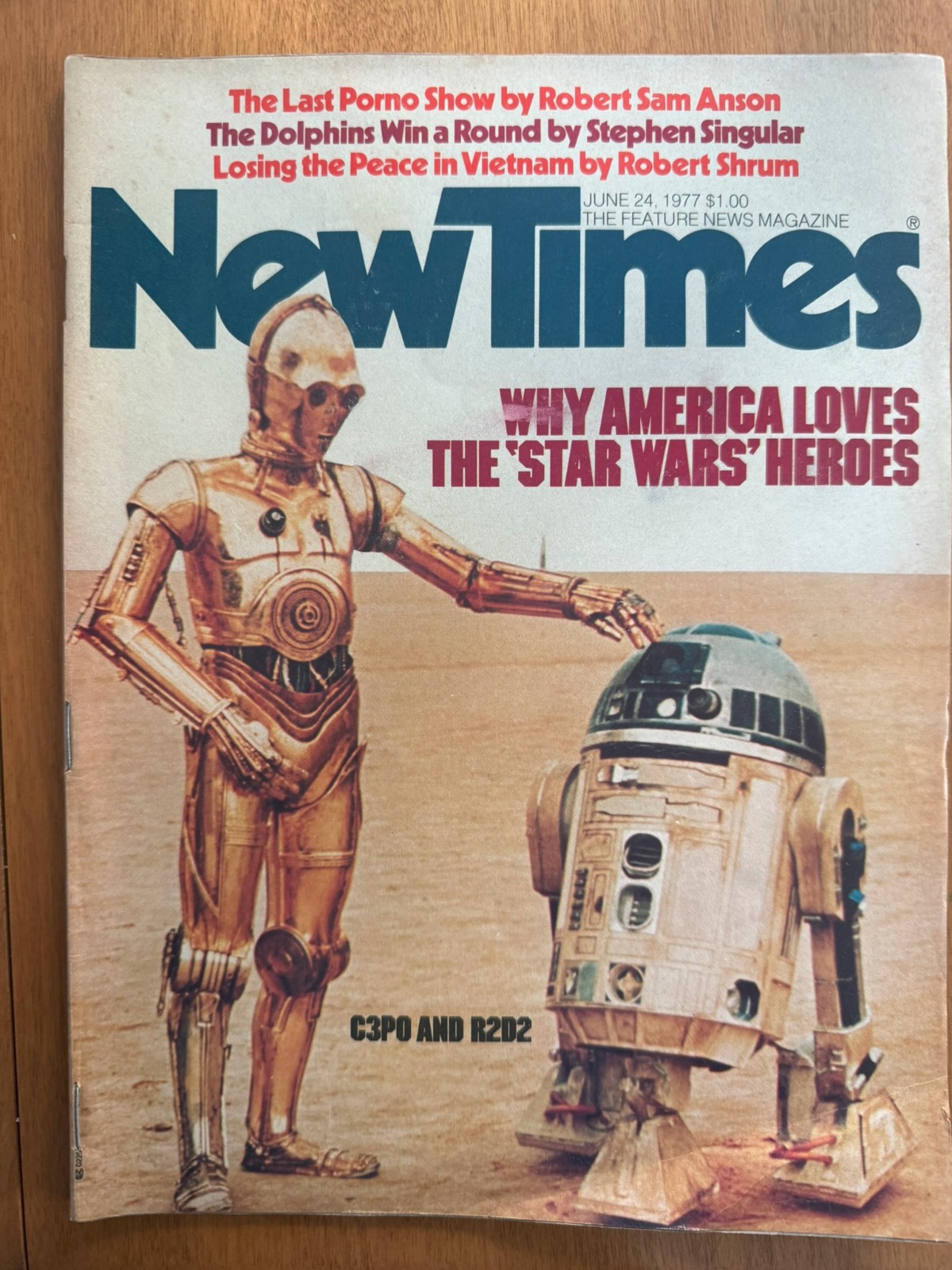 June 1977 New Times Magazine • Star Wars • C3PO & R2D2
