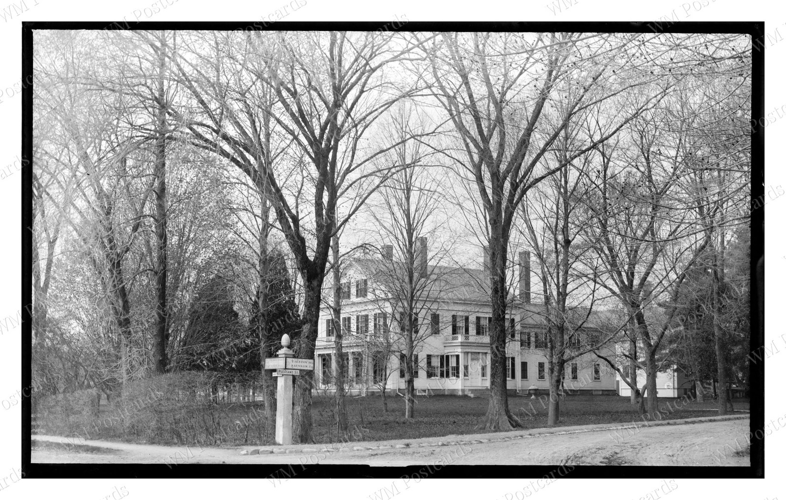 Bridgewater Massachusetts 1880s Lowe House Pleasant Street Standard Postcard