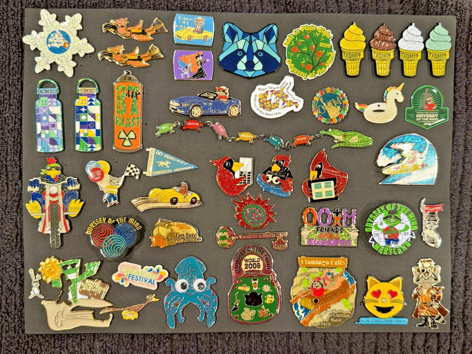 Odyssey of the Mind Mixed Lot 40+ Pins OM OOTM