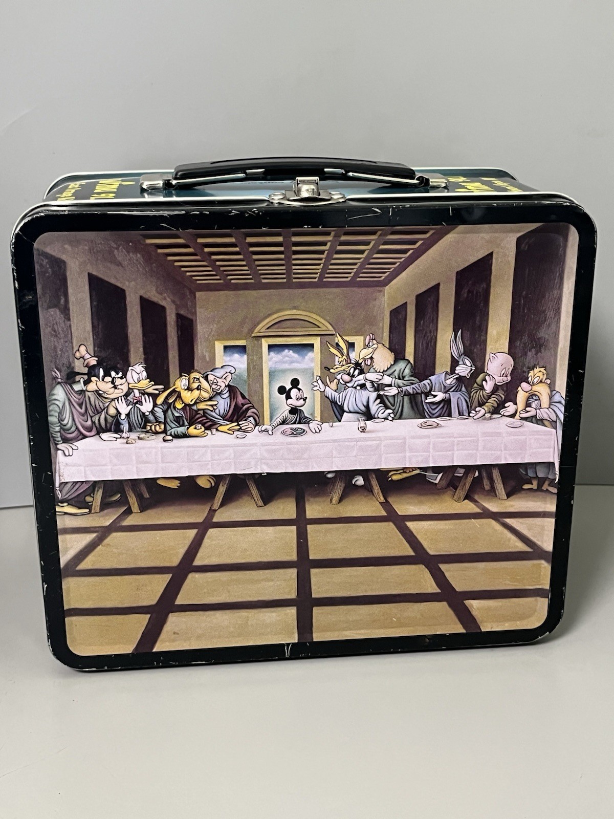 Vtg WFMU Lunchbox- Ron English - New York Avant - Garde Pop Art Promo 1999