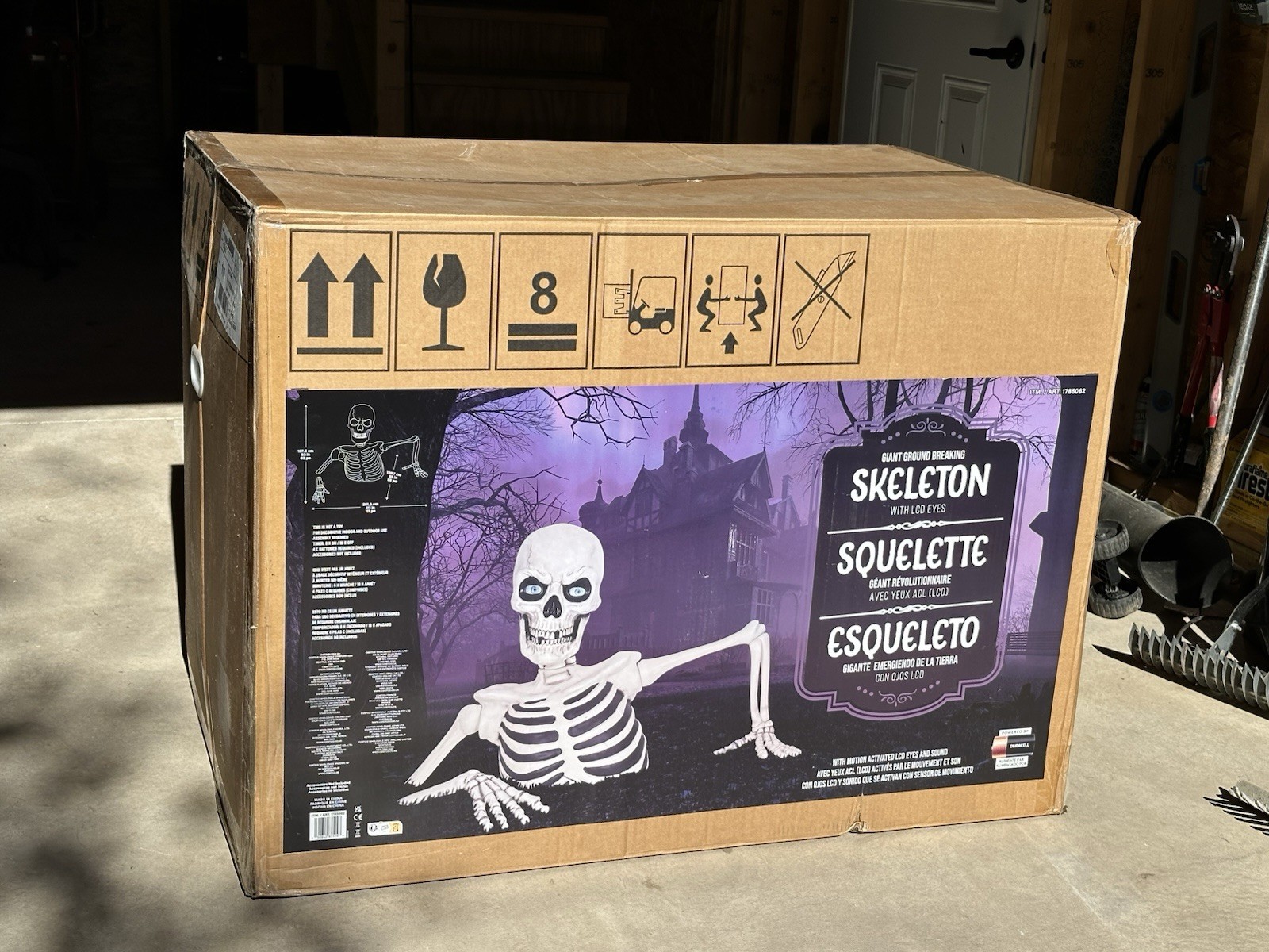 Costco Giant Ground Breaking Skeleton with LCD Eyes + Sound 2026 *New Price*