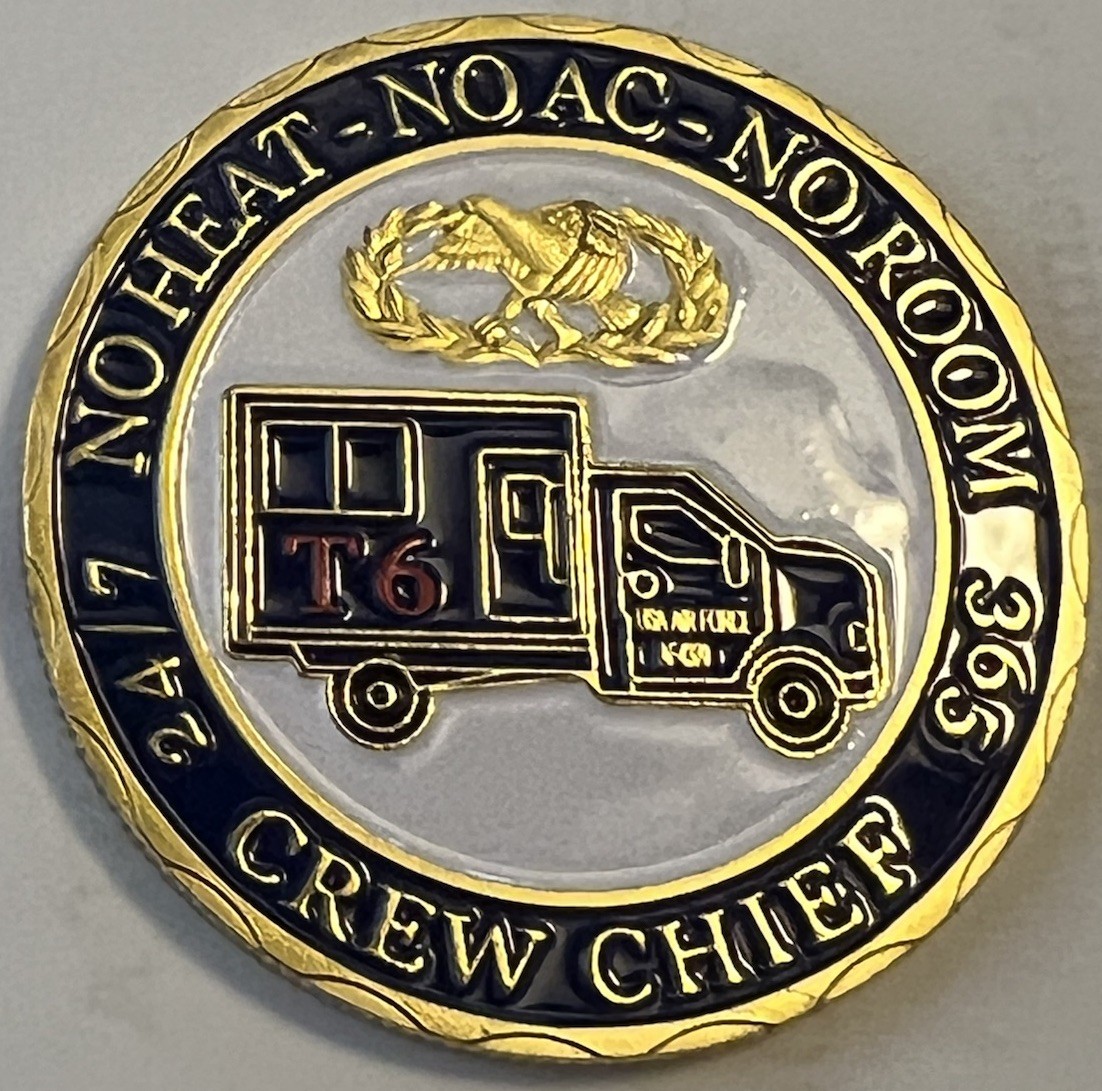 * USAF US Air Force Veteran Crew Chief Commemorative Challenge Coin