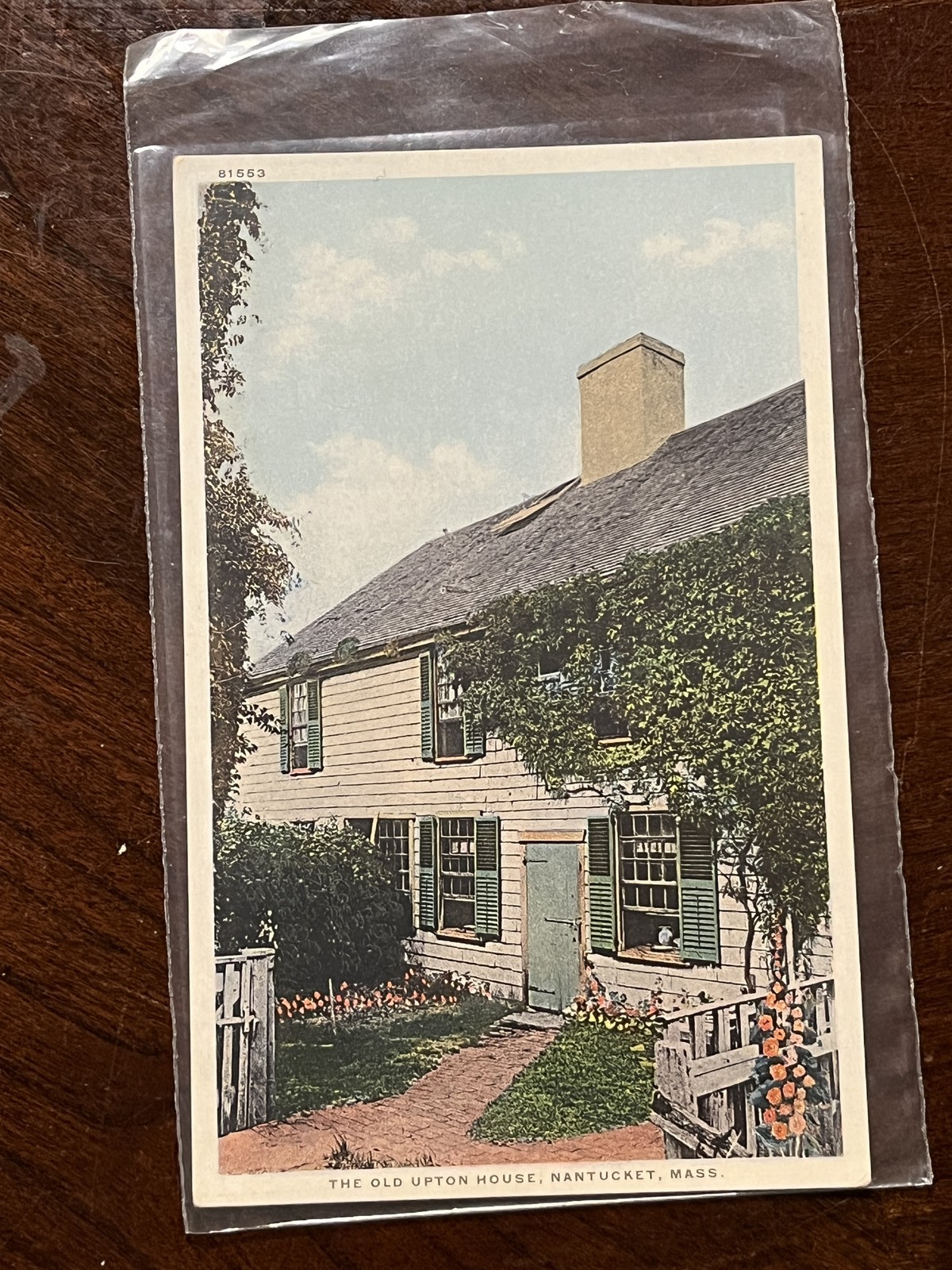The Old Upton House Nantucket Massachusetts Marshall Gardiner Detroit Postcard