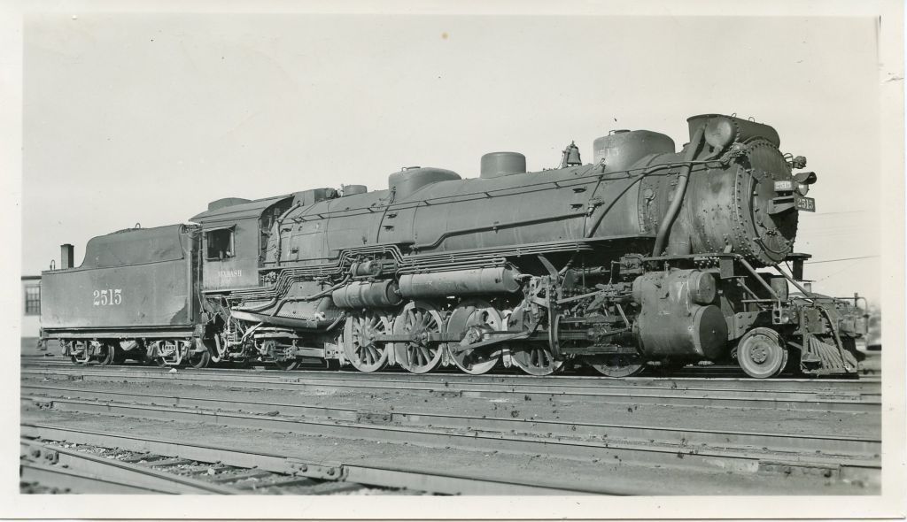 5G272 RP 1949 WABASH RAILROAD ENGINE #2515