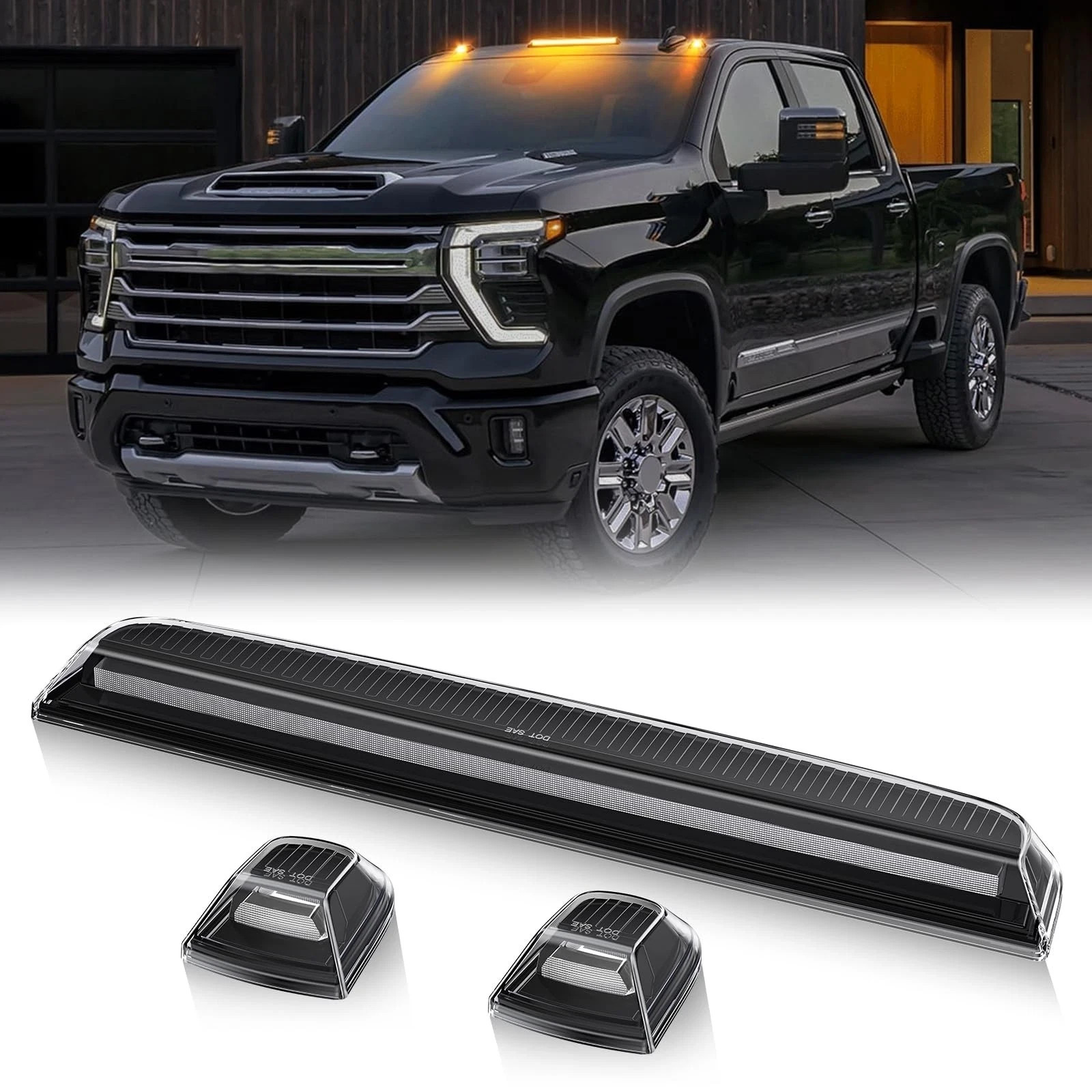 LED Cab Roof Marker Lights Compatible with 2020 2021 2022 2023 2024 Silverado... LED Cab Roof Marker Lights Compatible with 2020 2021 2022 2023 2024 Silverado...