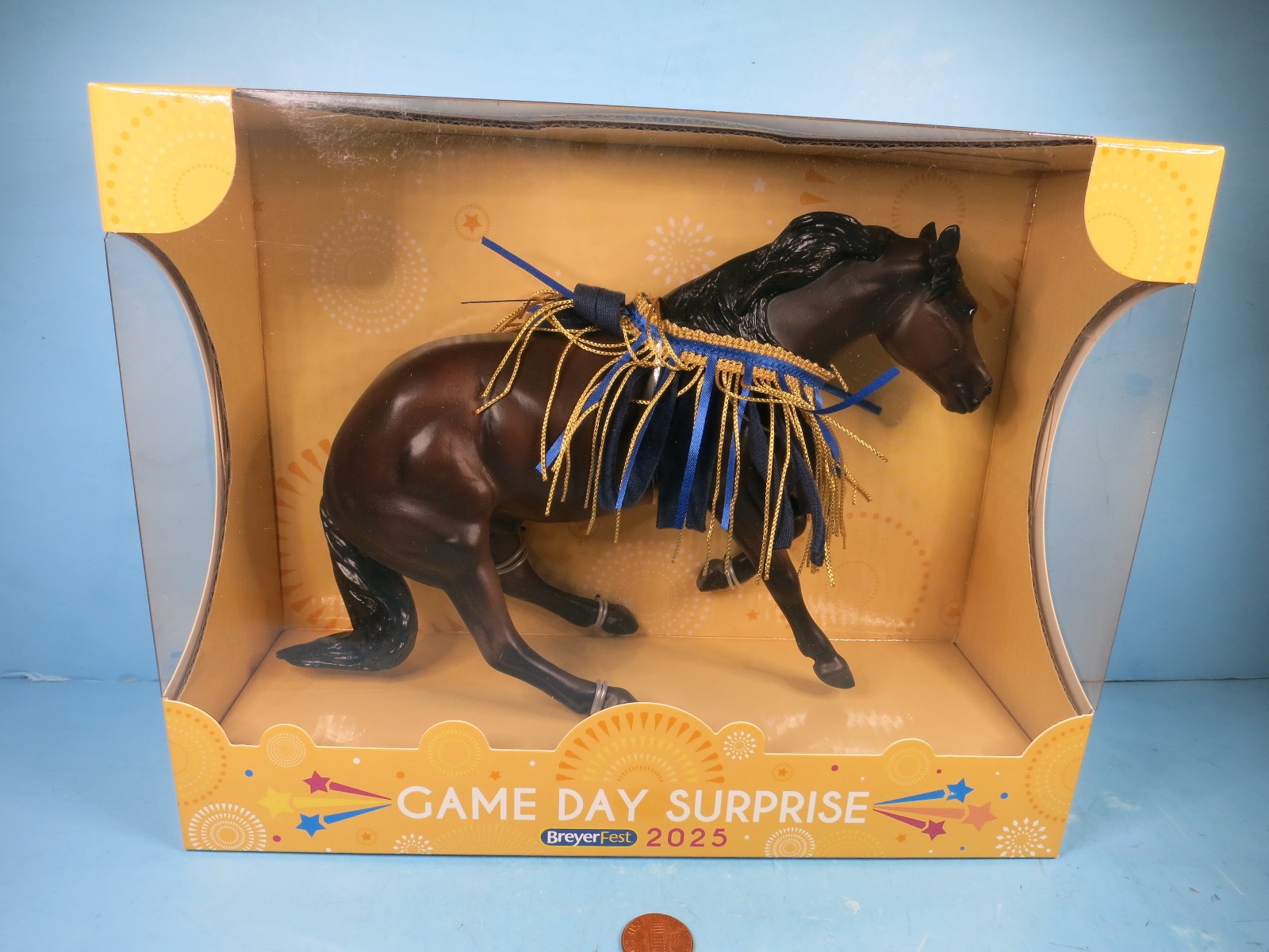 BREYER BREYERFEST 2025-Game Day Surprise-Hollywood Dun It Reining Horse Mold-NEW