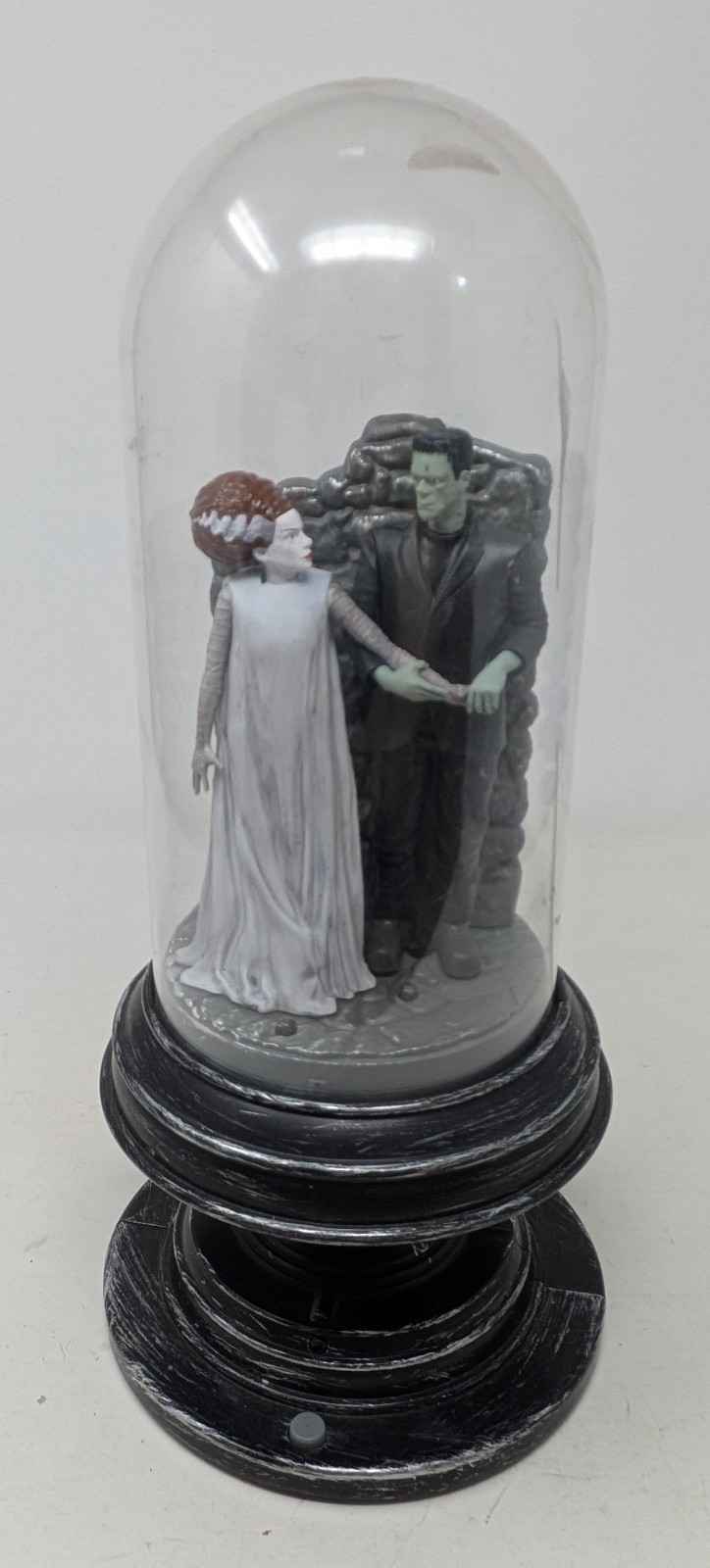Universal Monsters Frankenstein Bride Monsterville Animated Light Cloche Tested
