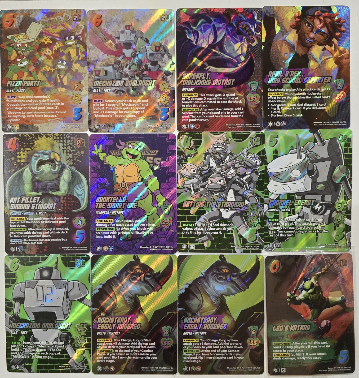 Universus TMNT UR/SR/ALT* mixed lot - SEE ALL PHOTOS- ALL MINT