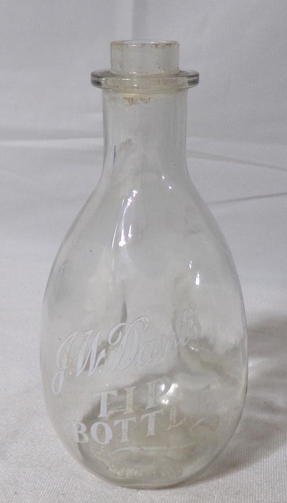 J. W. Dant's Tip Back Bar Liquor Bottle