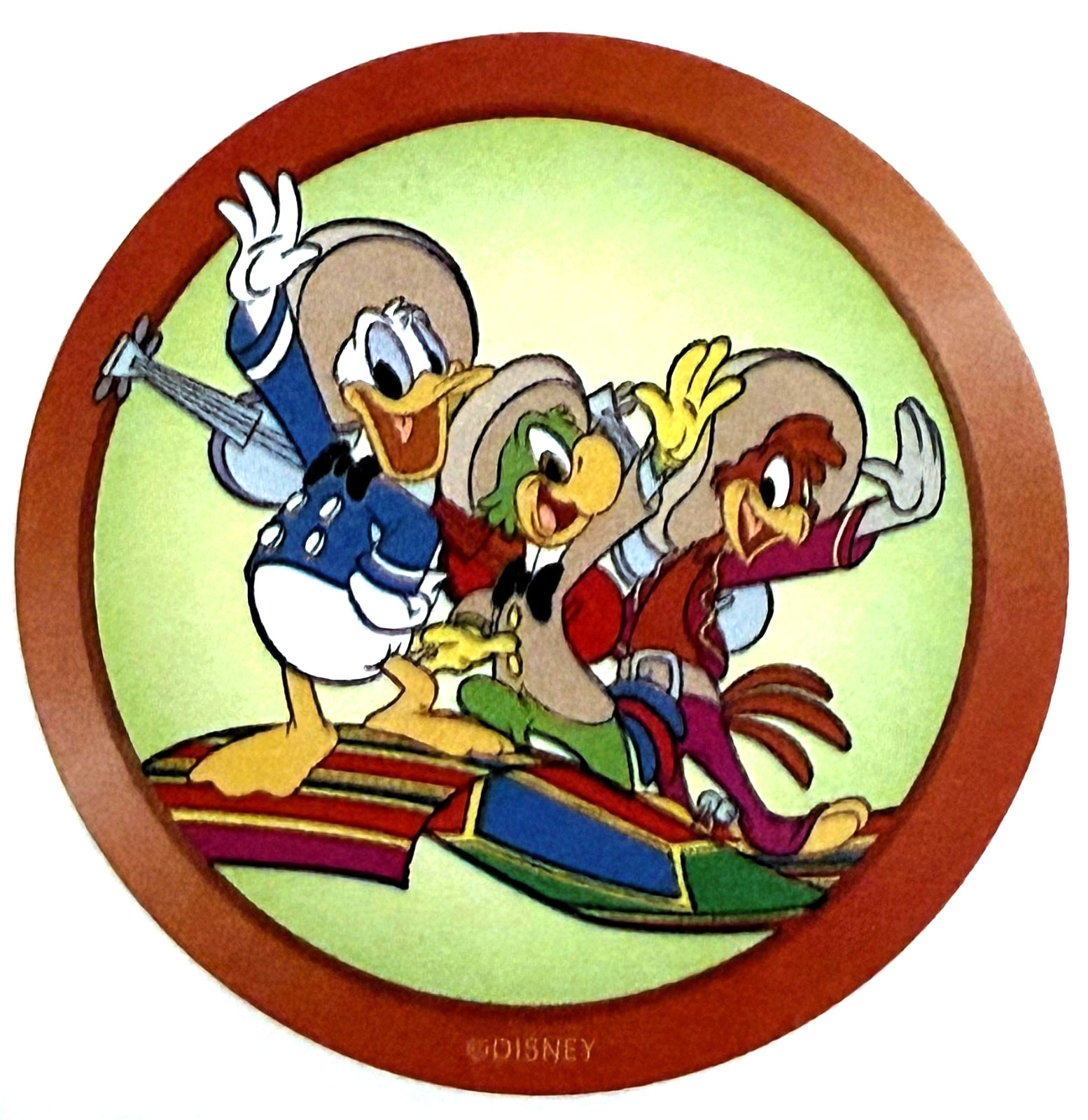 Three Caballeros Sticker Donald Duck Jose Carioca Panchito EPCOT Disney World Three Caballeros Sticker Donald Duck Jose Carioca Panchito EPCOT Disney World